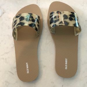 Old navy leopard sandals